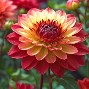 Георгин Оникс Найт купить по цене от 590р. в интернет-магазине «Посадика» с доставкой почтой в в Новочеркасске и по всей России – [изображение №1].